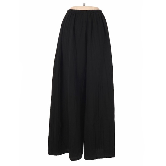 Joseph Ribkoff Pleated Wide Leg Black Palazzo Pant - Picture 1 of 8
